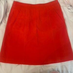 Ann Taylor Vibrant orange A-Line Skirt